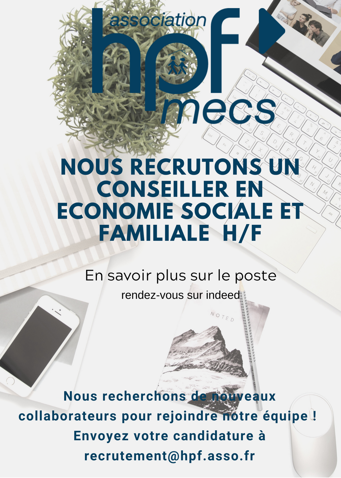 L'Associaition HPF recrute ! 